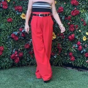 Karen Millen Bold Red Trousers